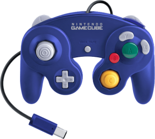 Nintendo GameCube Controller - Indigo (NGC)(Pwned)