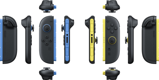 Nintendo Switch 2 Joy-Con 2 Controller Pair - Grey + Blue / Light Yellow (NS2 / Switch 2)(New)