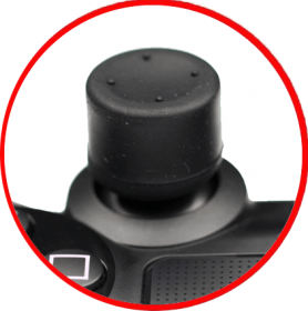 Controller Thumb Grips - Silicone Enhanced Precision - Black (PS1 / PS2 / PS3 / PS4 / Xbox 360 /