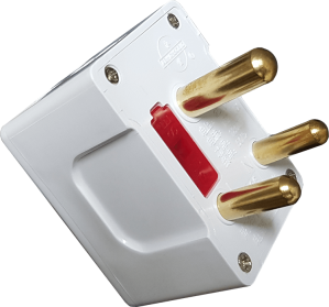 Universal World Plug Adapter for South Africa 3-Prong Wall Sockets (New)