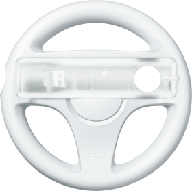 Wii Steering Wheel - White (Wii)(Pwned)