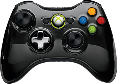Wireless Controller - Chrome Black Special Edition (Xbox 360)(Pwned)