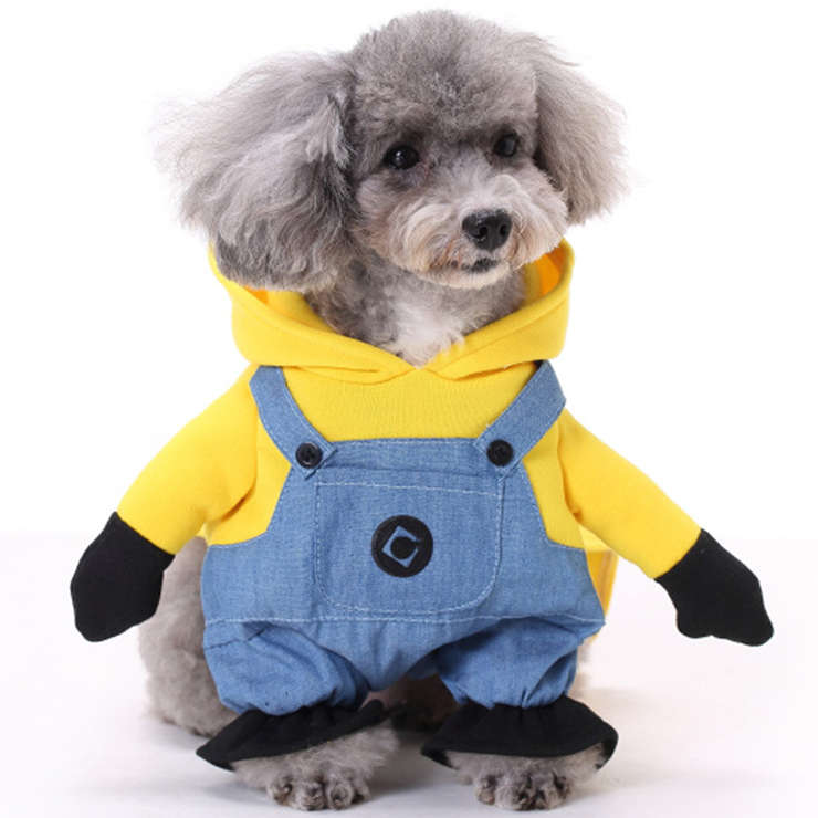 Pet Dog Minions Costume Dressing Up Party