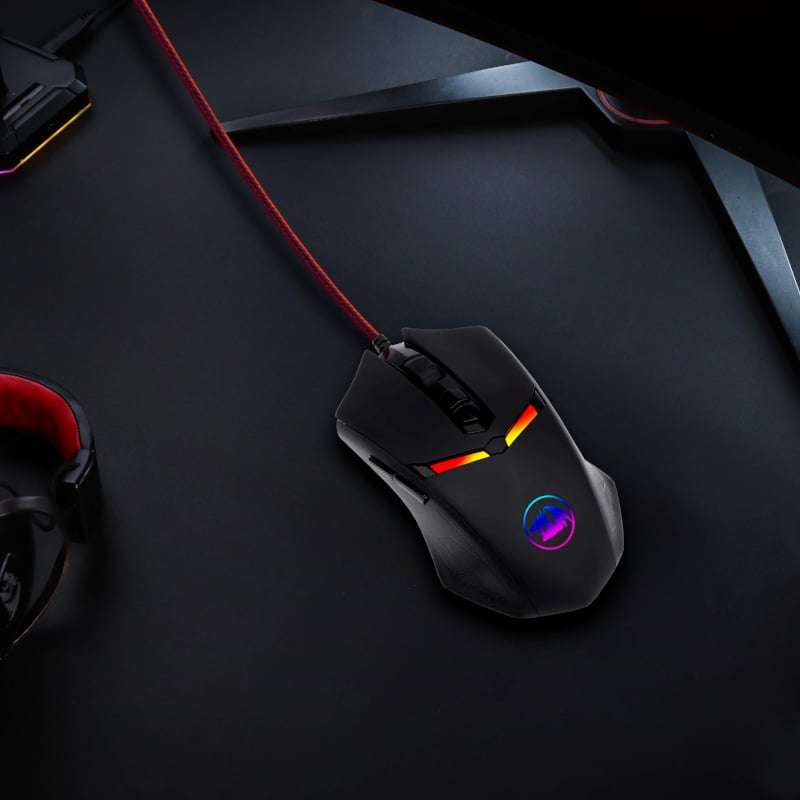 Redragon NEMEANLION 2 7200DPI Wired Gaming Mouse - Black