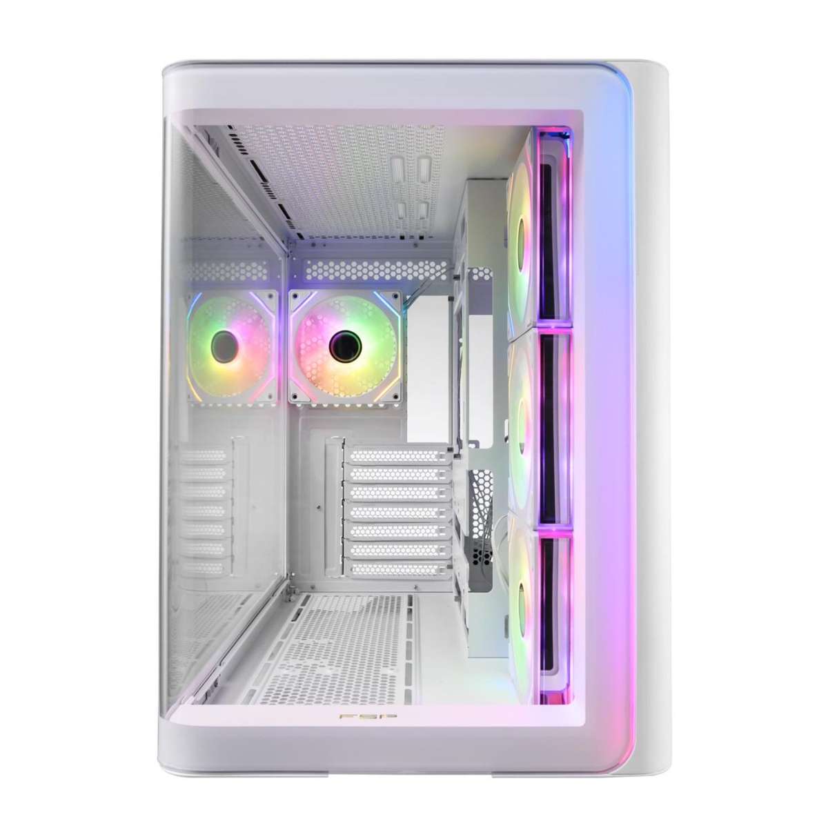 FSP M580 ARGB ATX Mid Tower Gaming Chassis - White