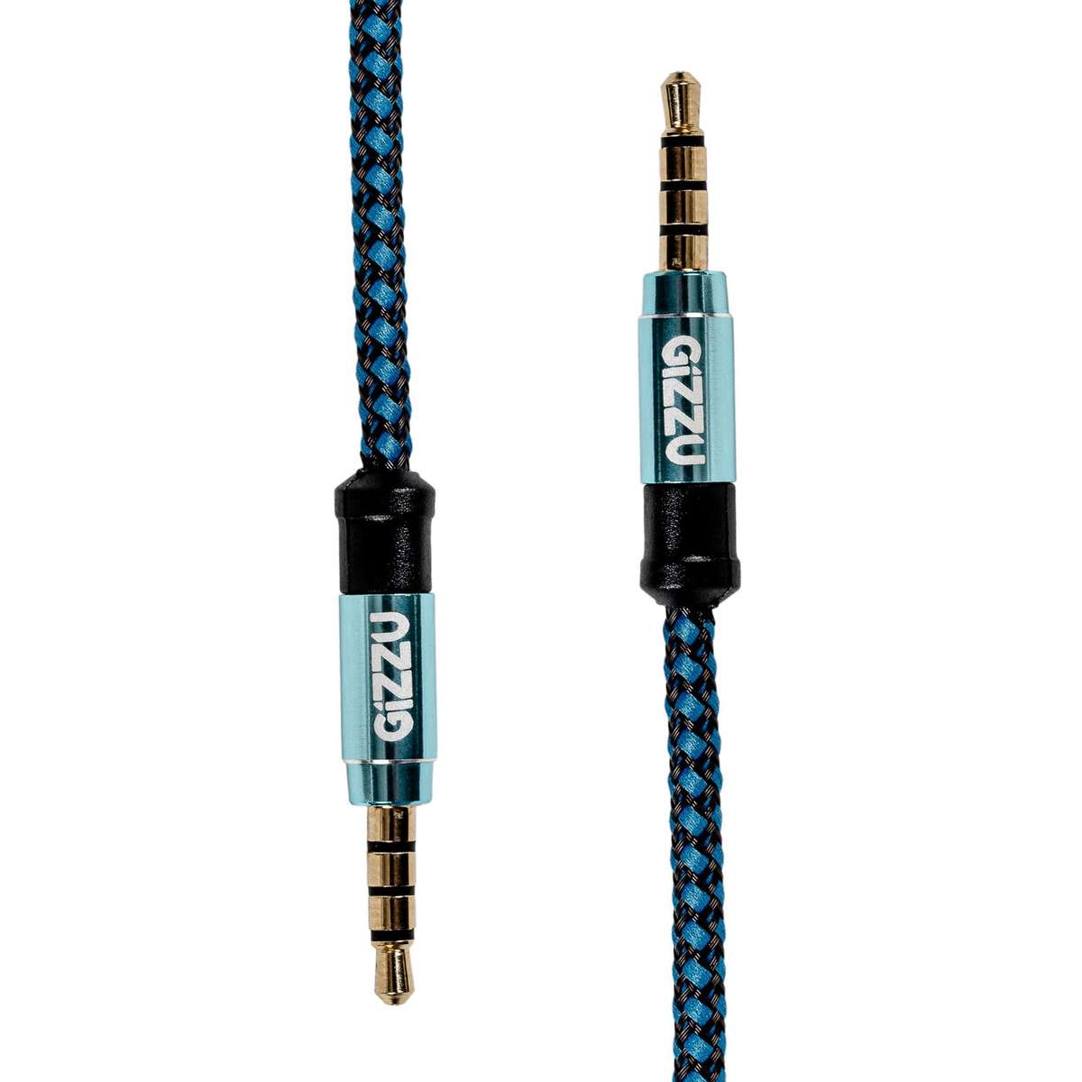 Gizzu 3.5mm AUX Cable 1.5m - Black/Blue
