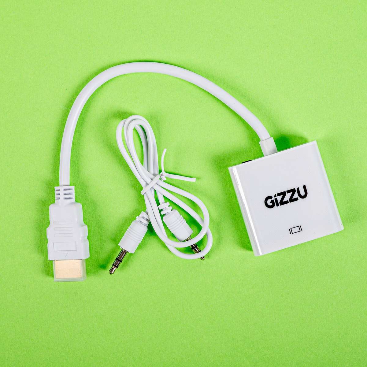 Gizzu 1080P HDMI to VGA Adapter with Audio