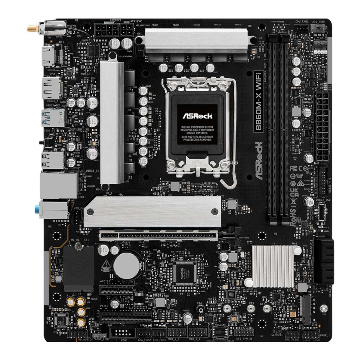 ASRock B860M-X WIFI Micro ATX DDR5 Motherboard (PCIe 5 and Wi-Fi 6E)