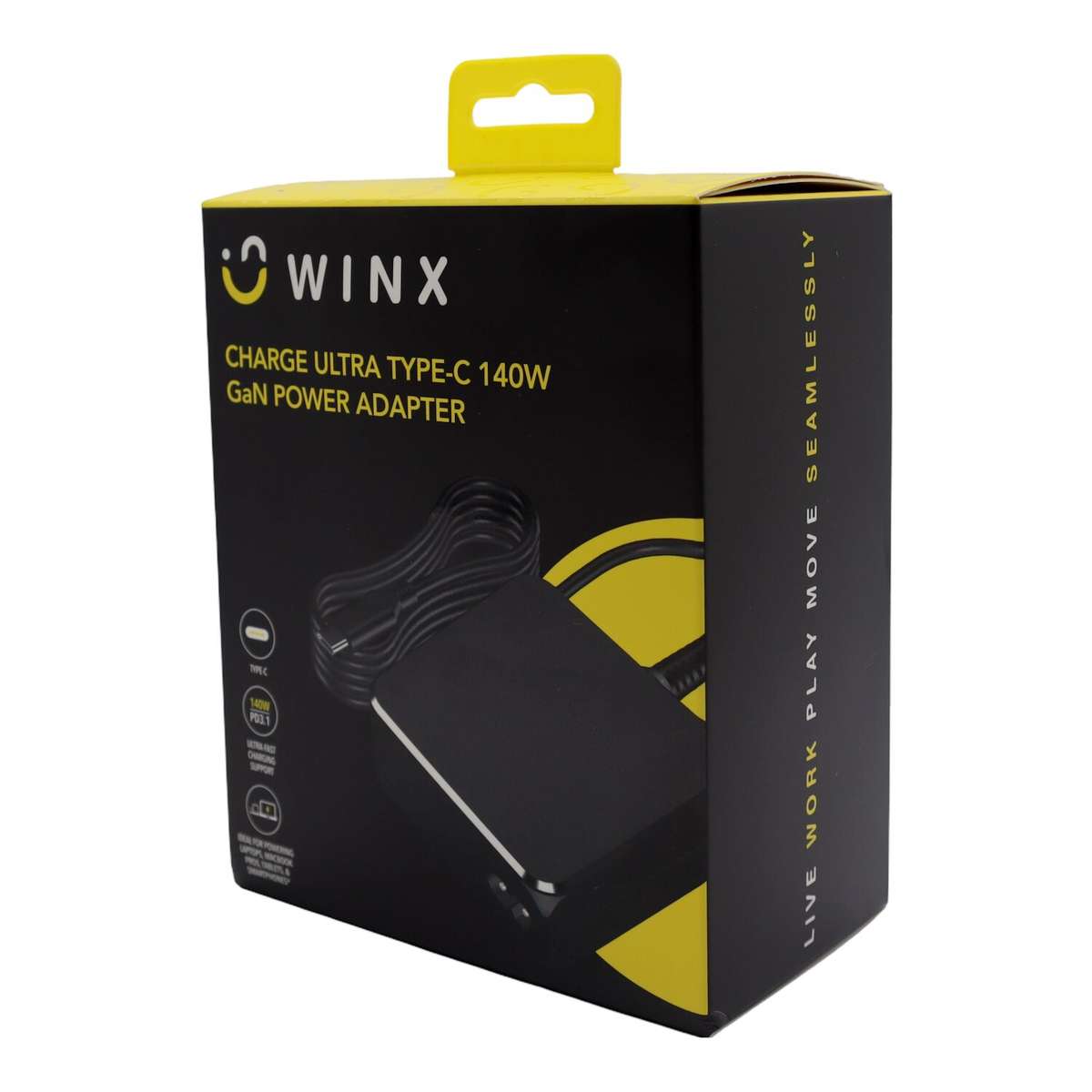 WINX CHARGE Ultra Type-C 140W GaN Power Adapter