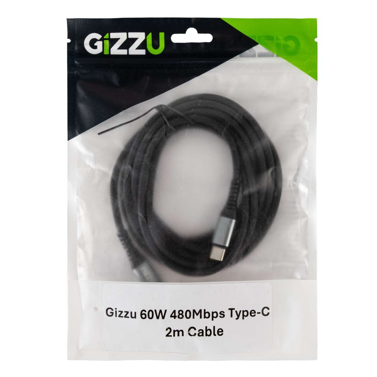 GIZZU&#xA0;60W 480Mbps Type-C 2m Cable