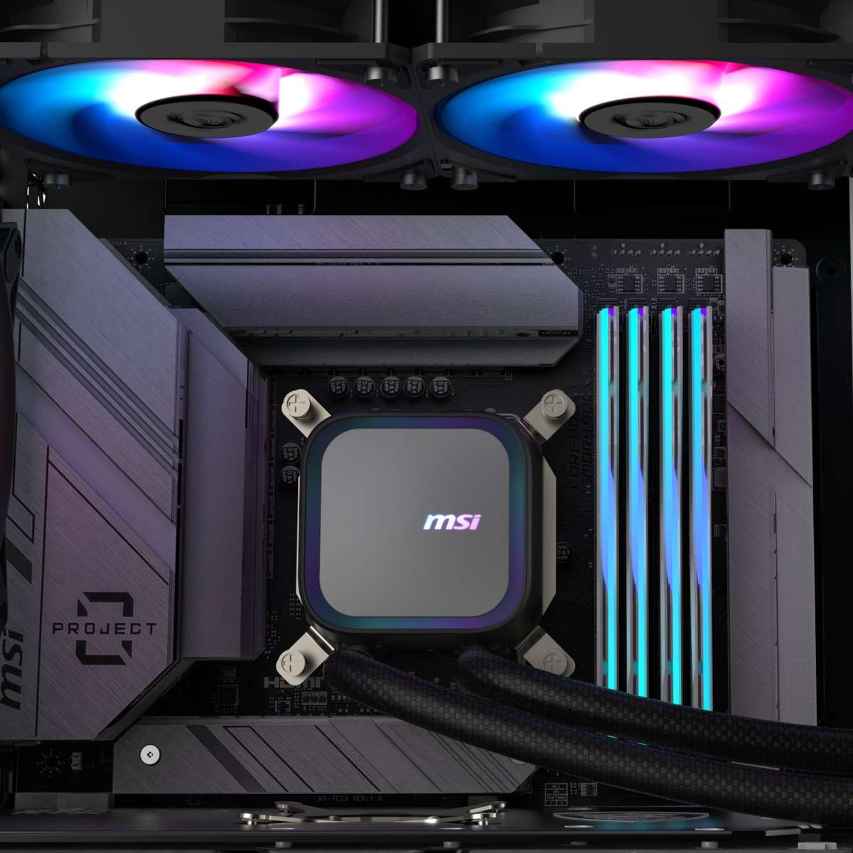 MSI MAG Coreliquid A13 240 AIO Liquid CPU Cooler - Black