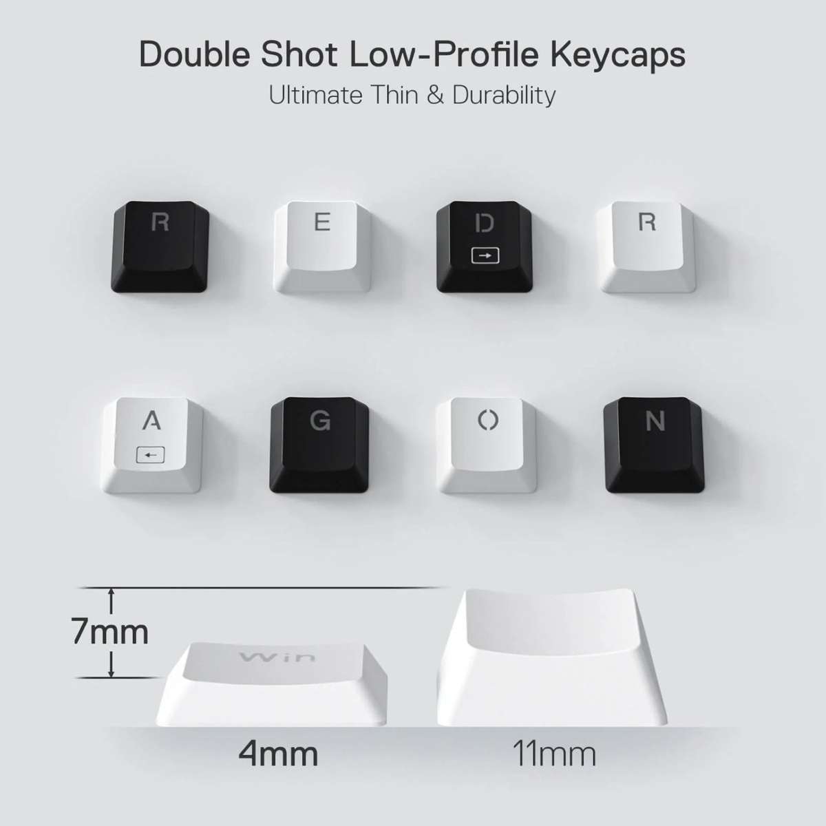 Redragon K632 HORUS Mini 60% RGB Wired Gaming Keyboard – White