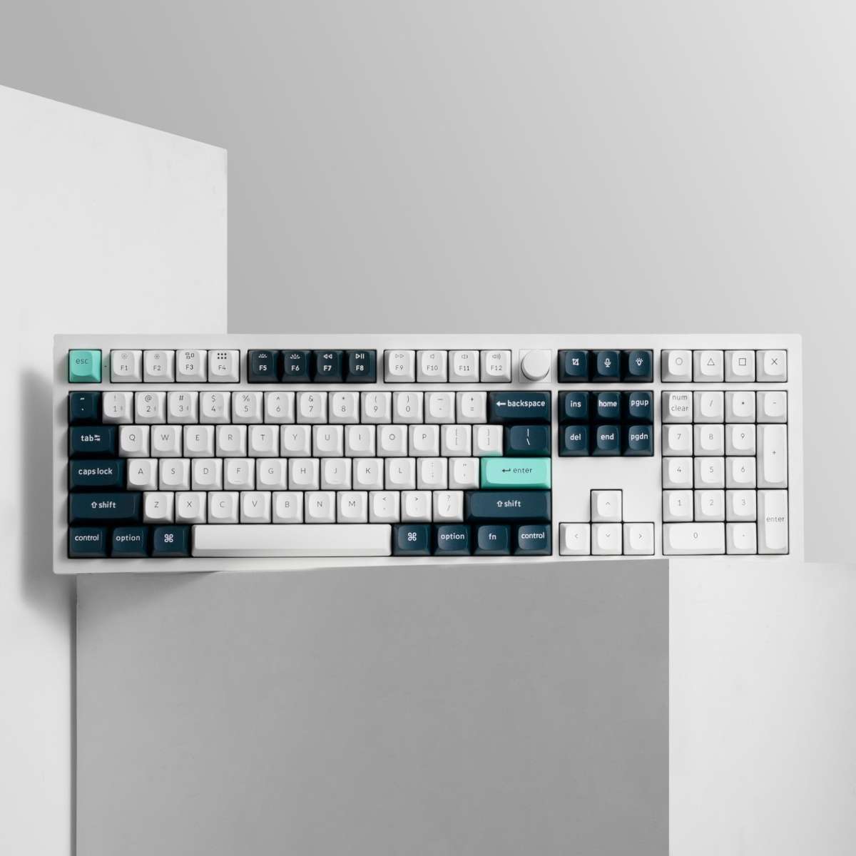 Keychron Q6 HE QMK Full-size Wireless Custom Mechanical Keyboard (Nebula Switch) – Shell W...