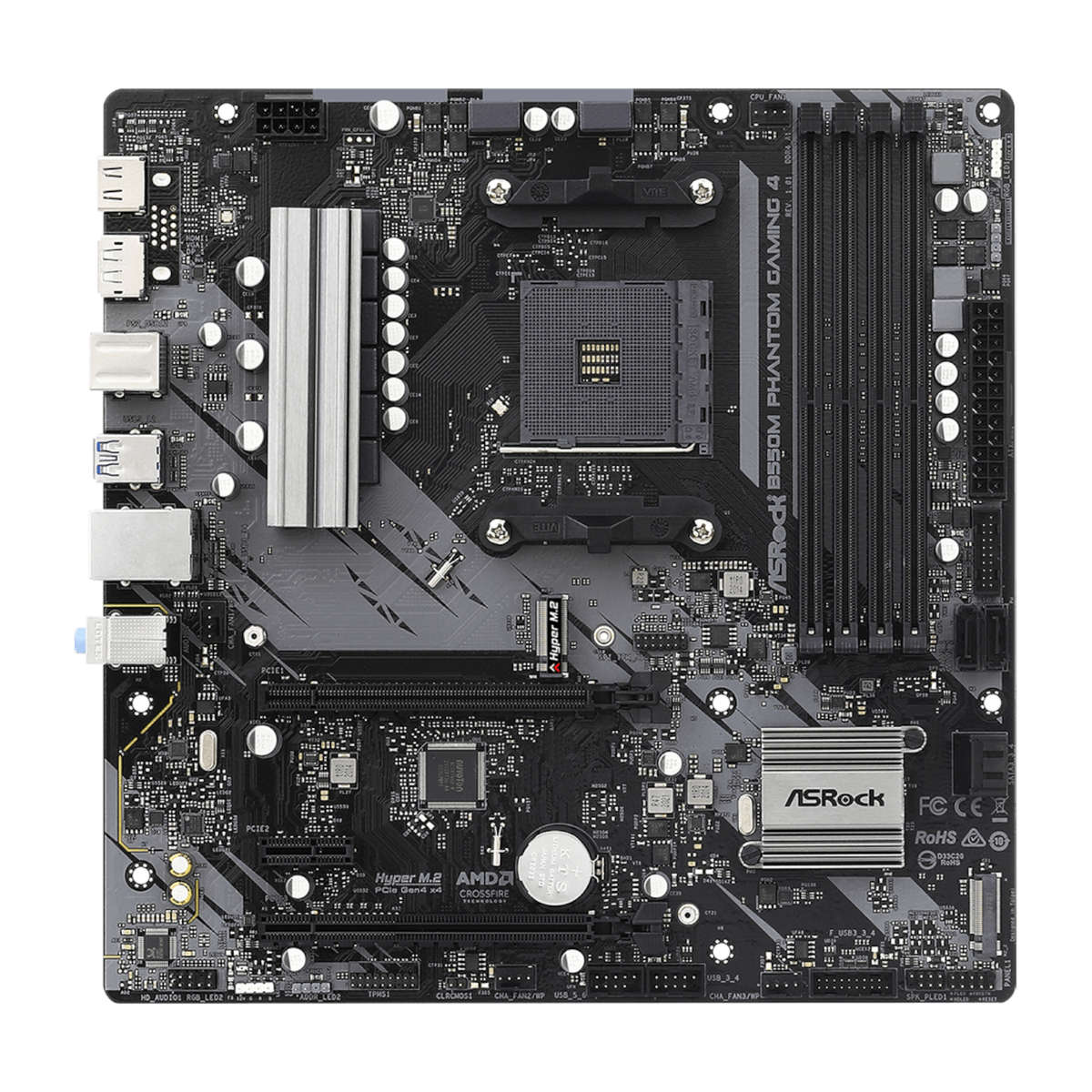 ASRock B550 Phantom Gaming 4 AM4 M-ATX Motherboard
