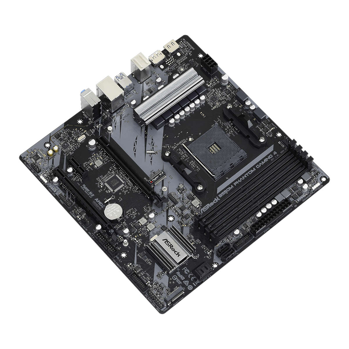 ASRock B550 Phantom Gaming 4 AM4 M-ATX Motherboard