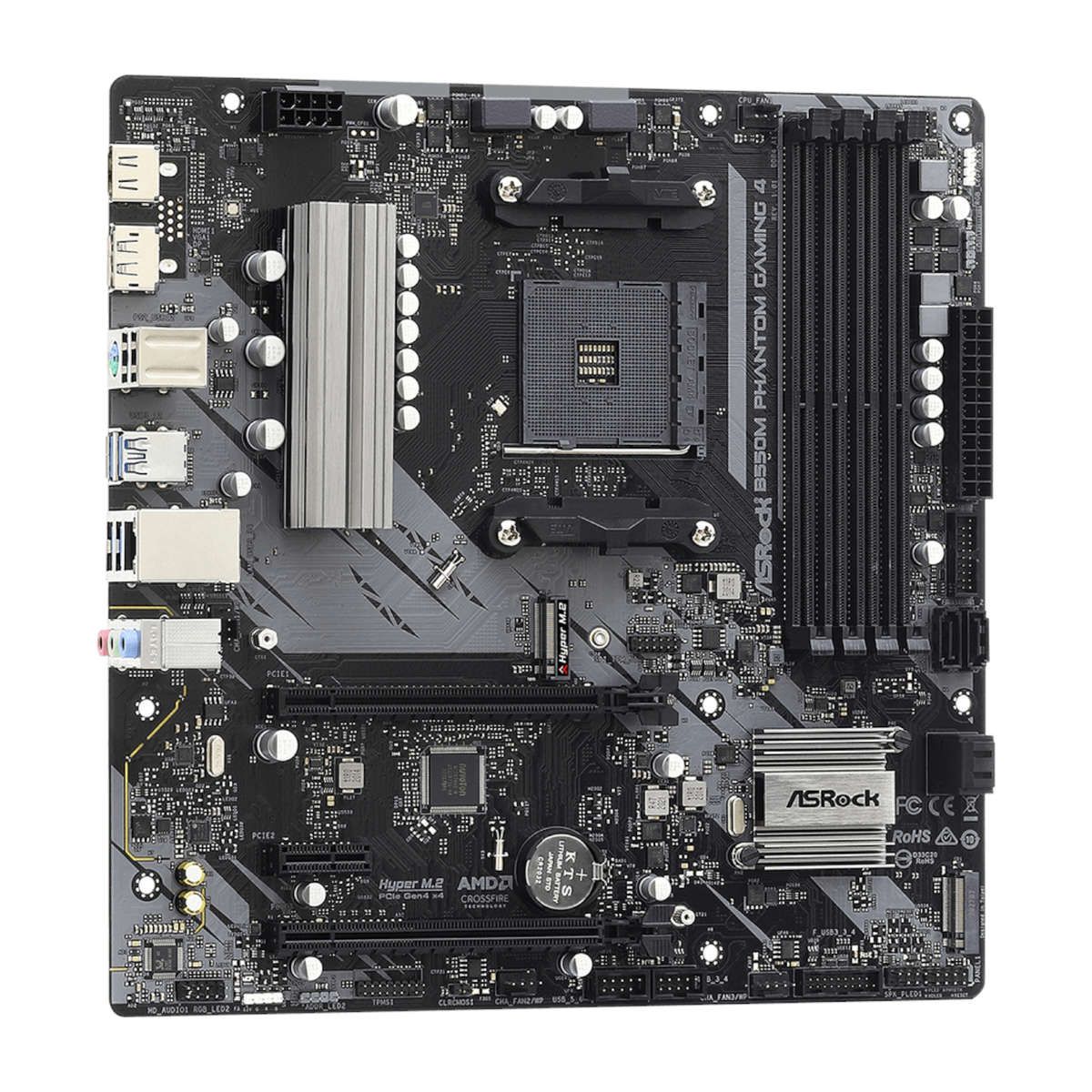 ASRock B550 Phantom Gaming 4 AM4 M-ATX Motherboard