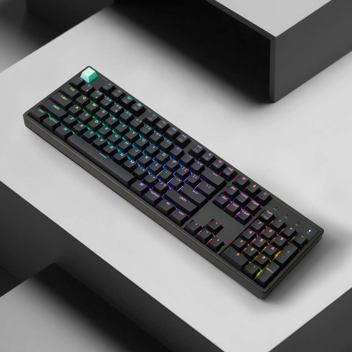 Keychron K10 HE 100% Hot-Swap Gateron Dbl-Rail Nebula Switch RGB Wireless Keyboard - Black