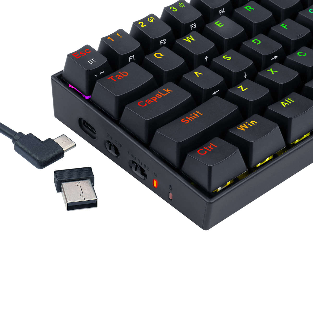 REDRAGON DRACONIC PRO Mechanical 61 Key|Bluetooth 5.0|RGB 9 Colour Modes|Rechargable Battery|Type...