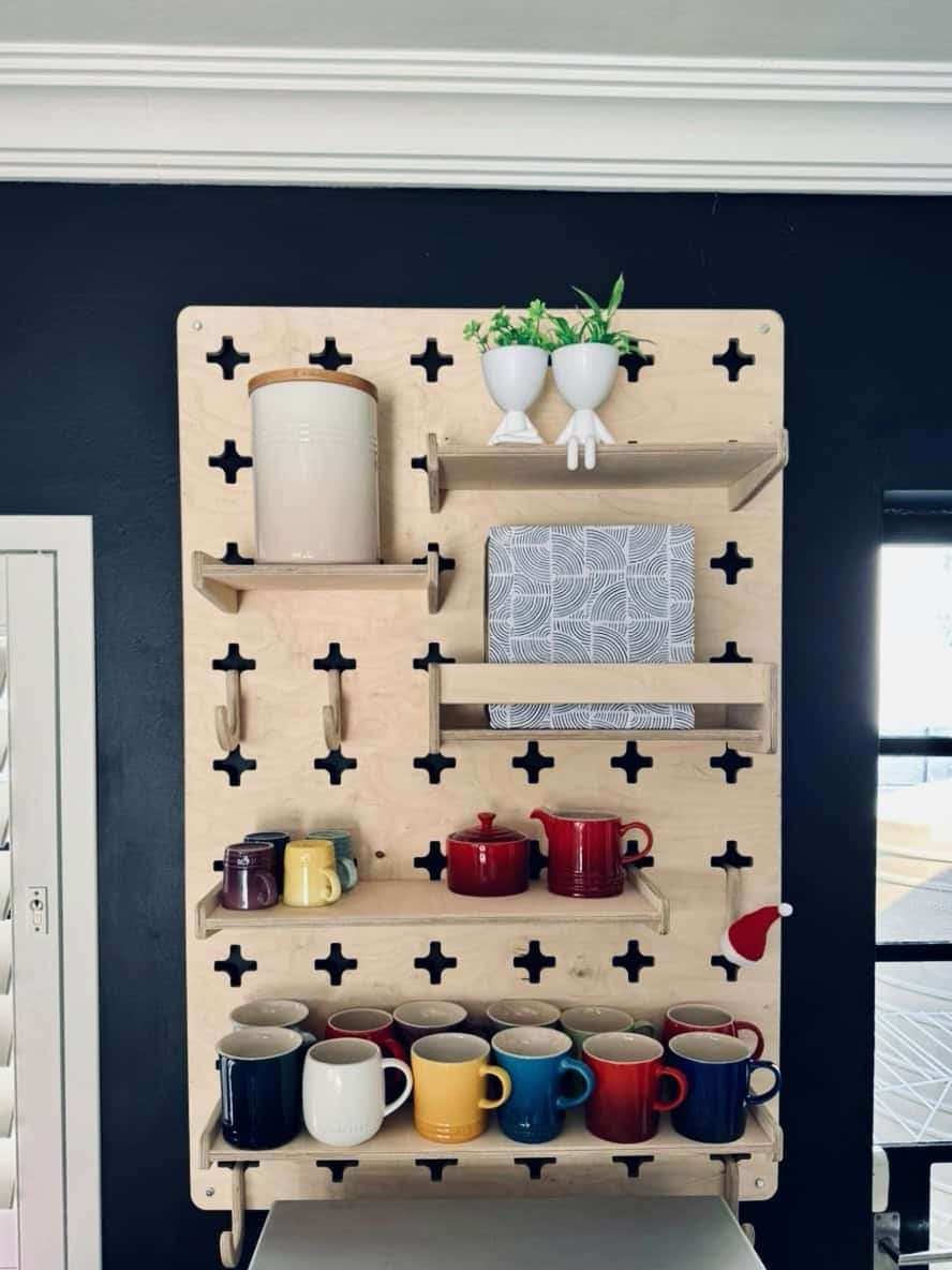 Pegboard - Medium, Birch Plywood, 5 Shelves - CHARLO