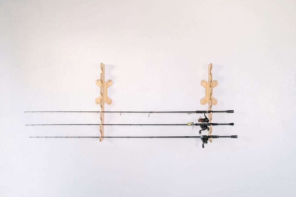 Fishing Rod Rack - Horizontal, Holds 6 Rods - LIGHTEE