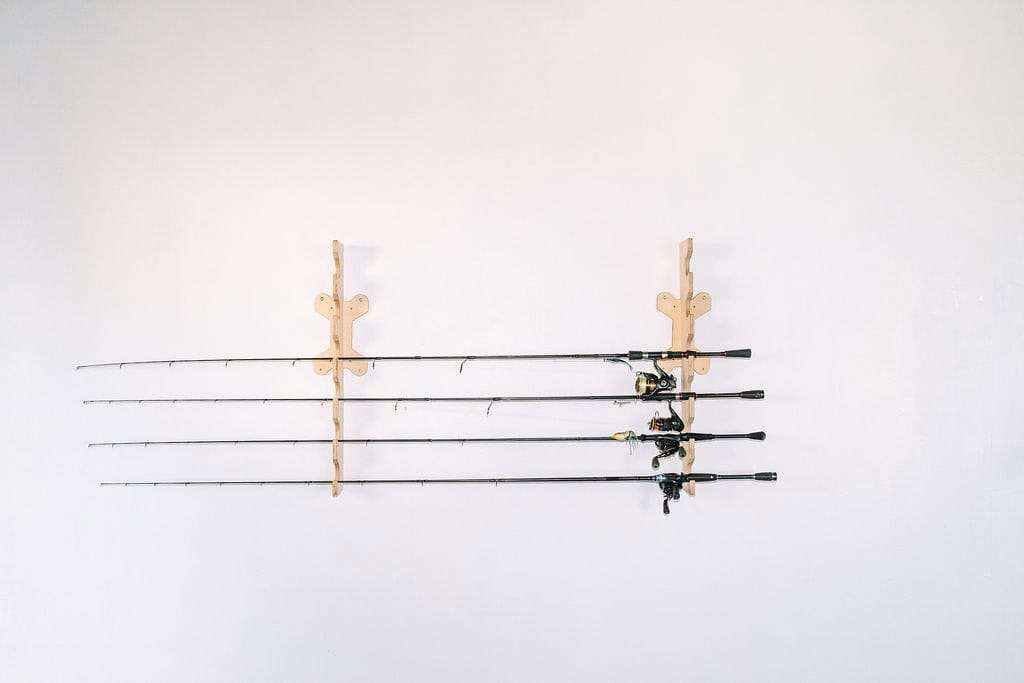 Fishing Rod Rack - Horizontal, Holds 6 Rods - LIGHTEE