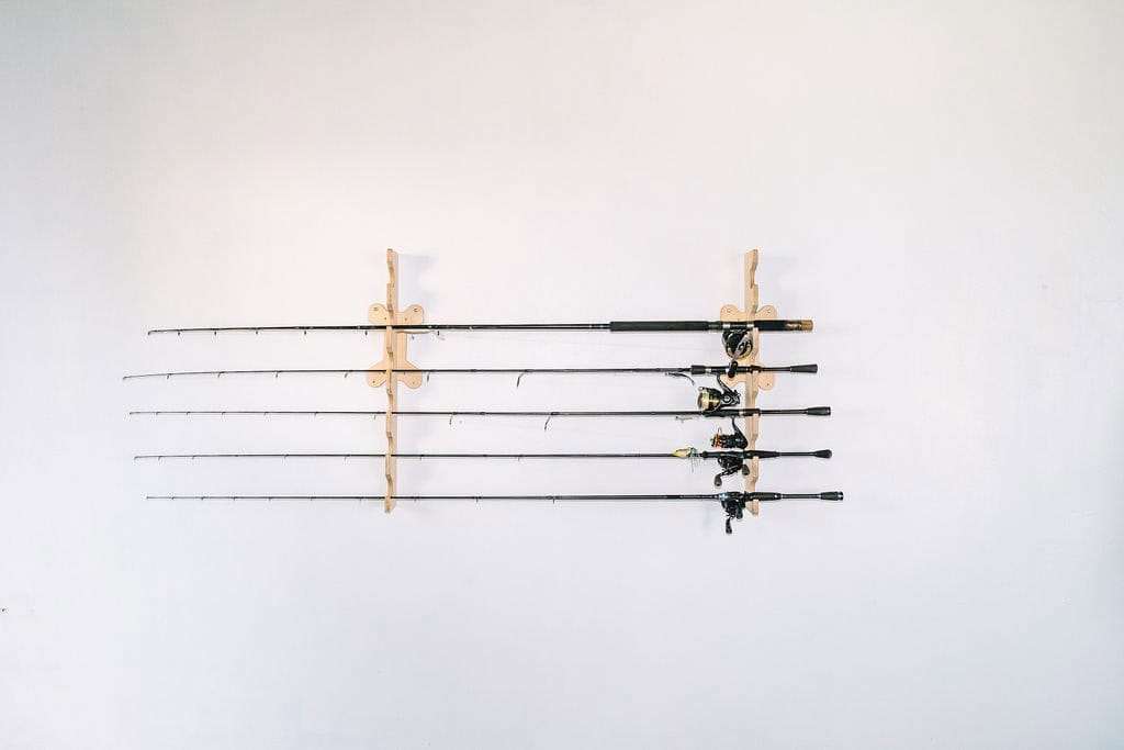 Fishing Rod Rack - Horizontal, Holds 6 Rods - LIGHTEE