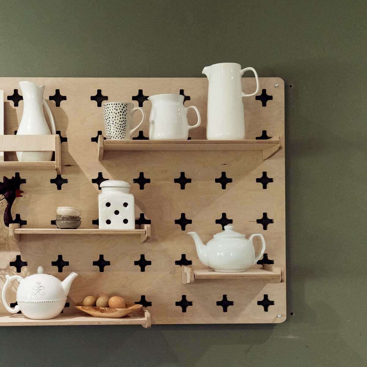 Pegboard - Medium, Birch Plywood, 5 Shelves - CHARLO