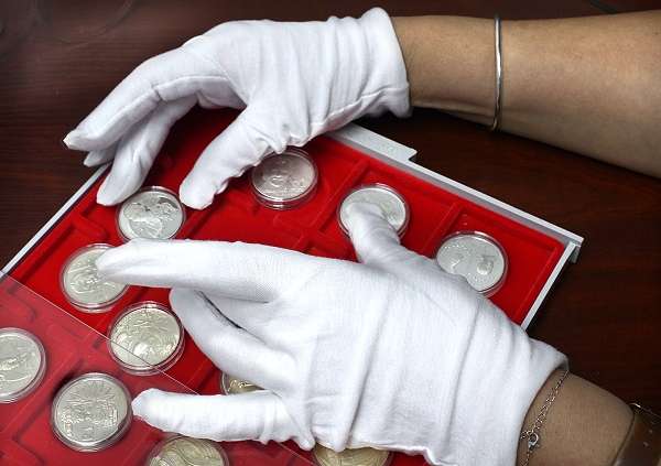 *#* Pair of White Cotton Gloves - help protect with handling of your coins *#*