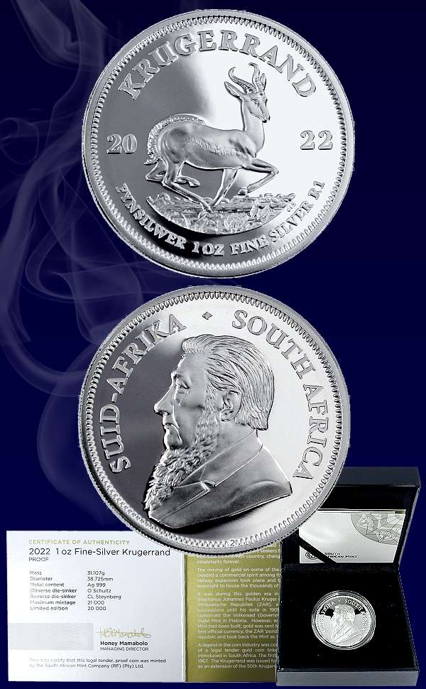 *#* 2022 - Silver One Ounce Proof Krugerrand *#*