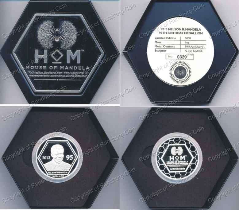 *#* 2013 House of Mandela Proof 1oz Silver Medallion *#*