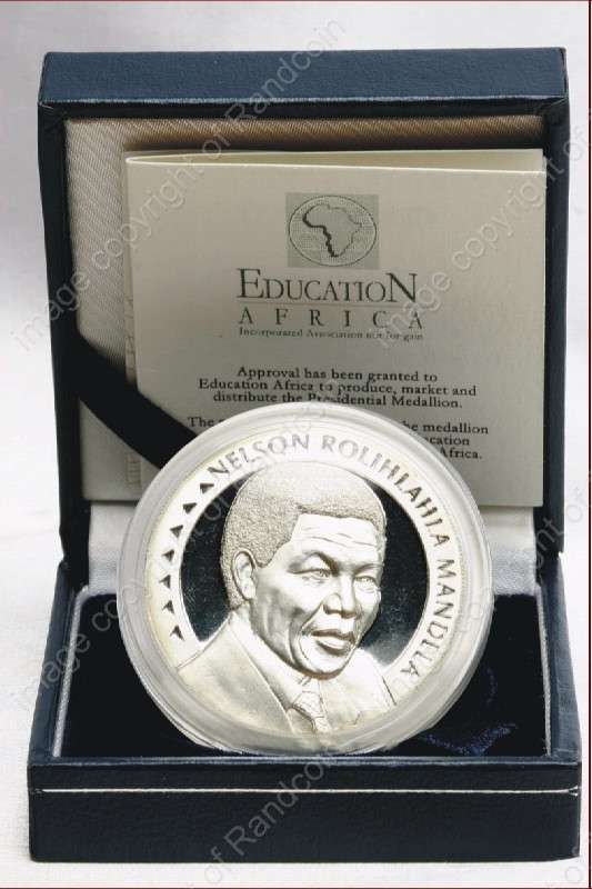 *#* Mandela FNB 1 oz Silver Medallion Education With Certificate *#*