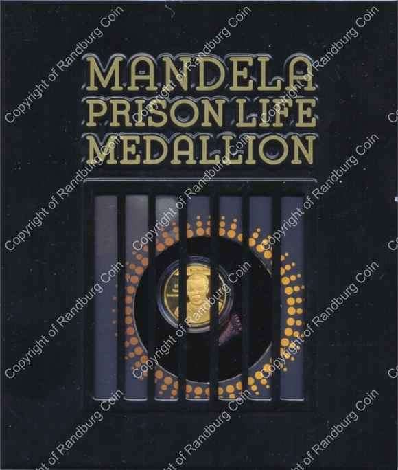 *#* Mandela Prison Life Proof Gold Tenth oz Medallion by House of Mandela Mint *#*