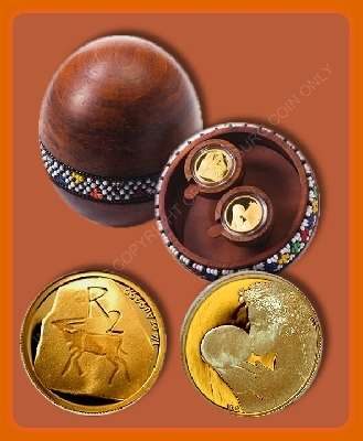 *#* 2012 Gold R2 Quarter Ounce Heritage Launch Set - The Khoisan - Mintage 62 ONLY- NO Cert *#*