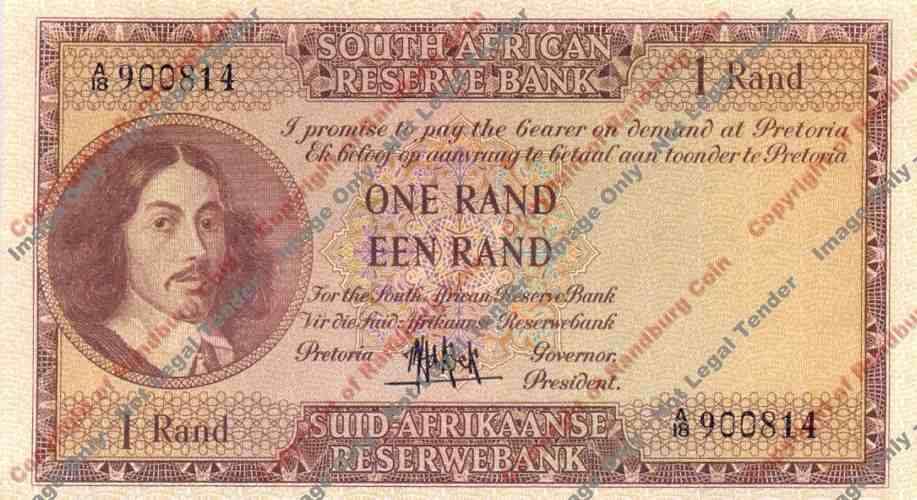 *#* MH DE KOCK - 4th Issue - One Rand Eng/Afr - EF+ *#*
