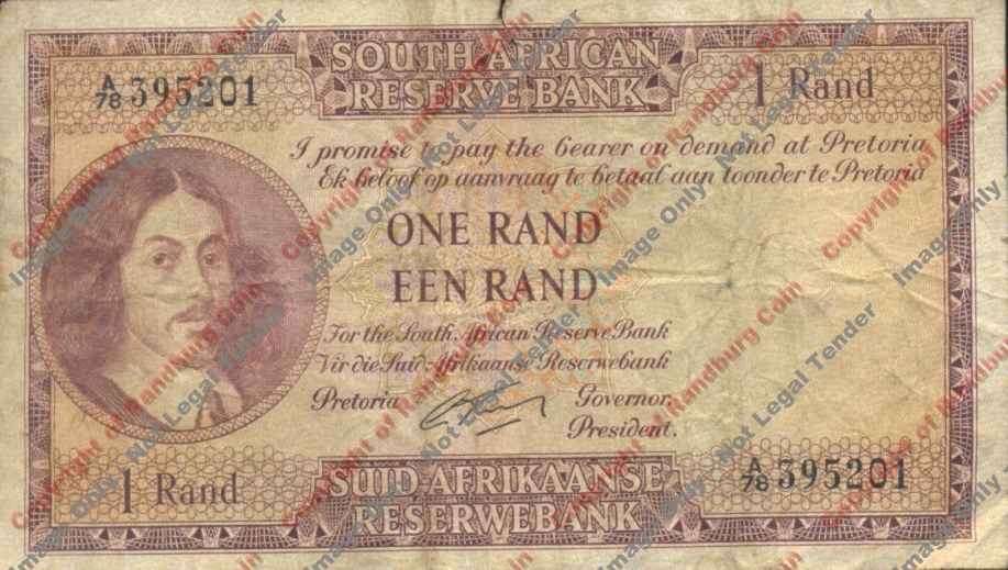 *#* G RISSIK - 1st Issue - 1 Rand Eng/Afr - F *#*