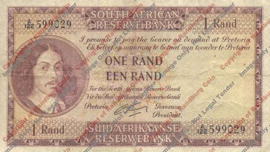 *#* G RISSIK - 1st Issue - 1 Rand - Eng/Afr - VF+ - Reverse a bit dirty *#*