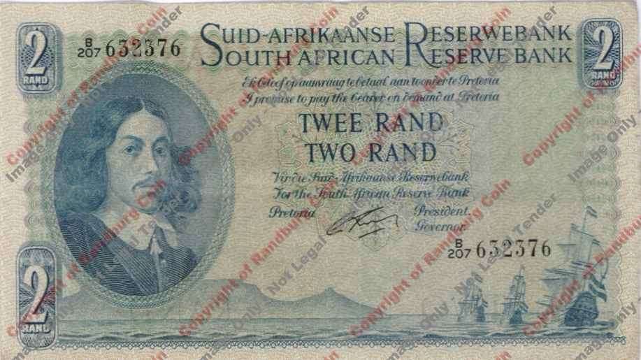 *#* G RISSIK - 1st Issue - 2 Rand Afr/Eng - EF *#*