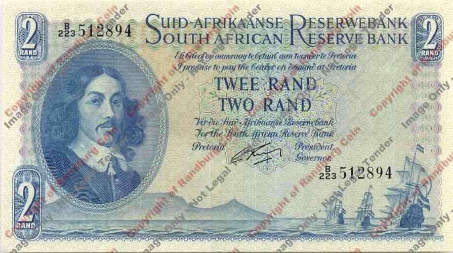 *#* G RISSIK - 1st Issue - 2 Rand - Afr/Eng - EF *#*