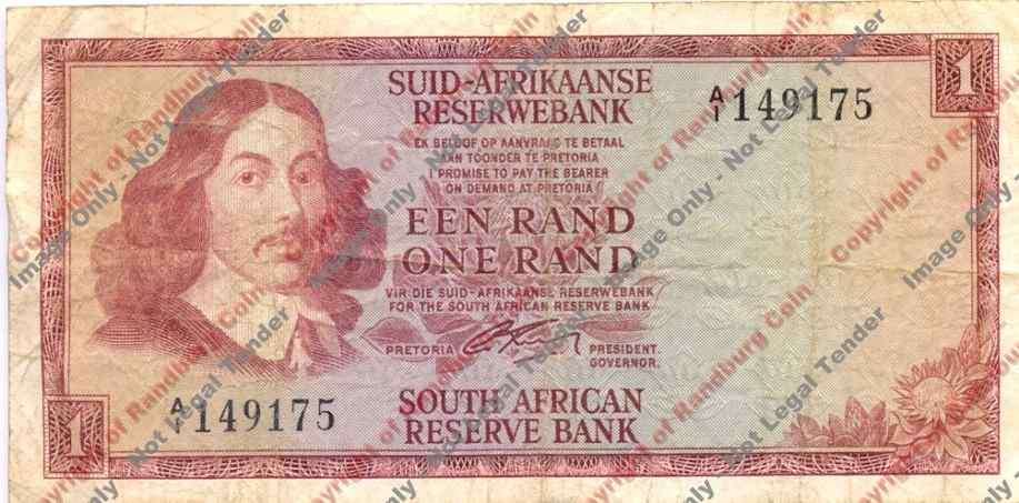 *#* G RISSIK - 2nd Issue - 1 Rand - Afr/Eng - A1 - F - see description *#*