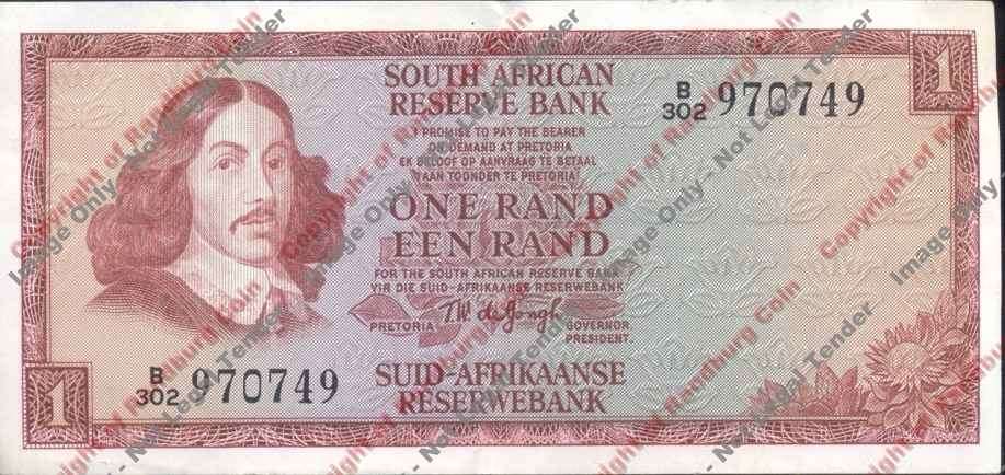 *#* TW de JONGH - 2nd Issue - 1 Rand - Eng/Afr - EF *#*