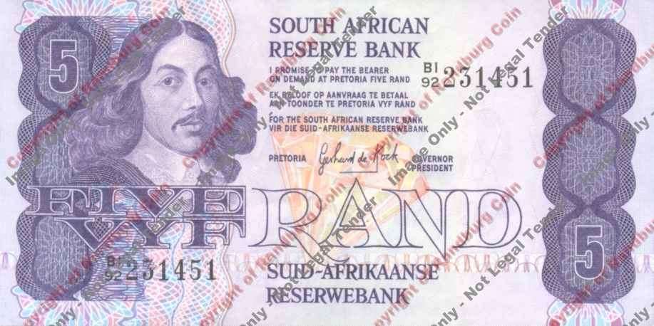 *#* GPC De Kock 1st Issue - Five Rand - EF *#*