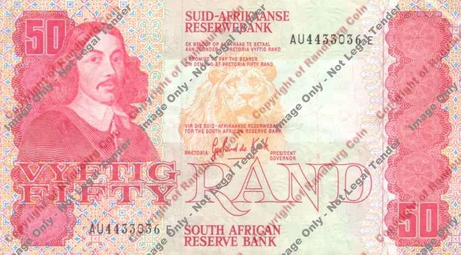*#* GPC De Kock 3rd Issue - Fifty Rand Note - VF+ *#*