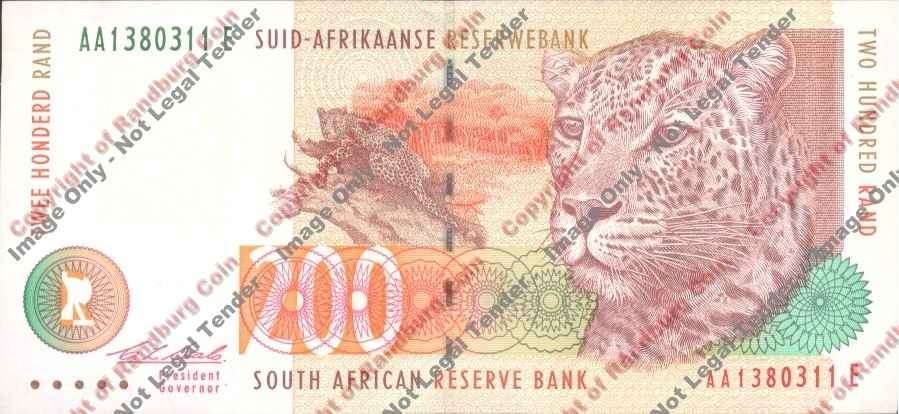 *#* CL Stals 2nd Issue - AA Two Hundred Rand Note - AU *#*