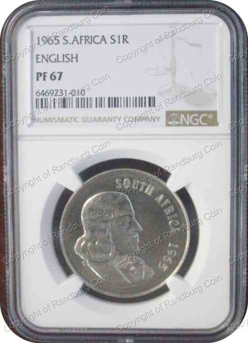 *#* 1965 NGC SLABBED SILVER R1 English PF 67 *#*