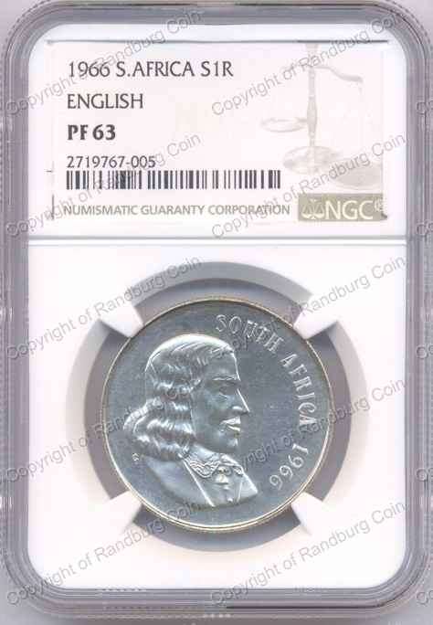 *#* 1966 Alternate Language Silver R1 English NGC PF 63 - LOW Mintage *#*