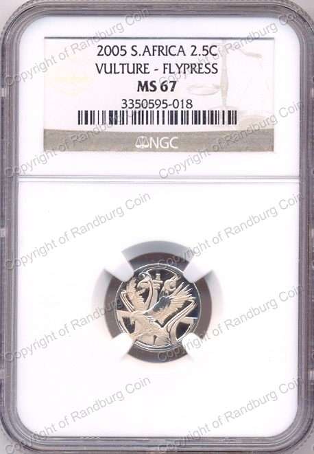 *#* 2005 NGC SILVER FLY PRESS TICKEY VULTURE  MS 67 - Mintage 193 *#*