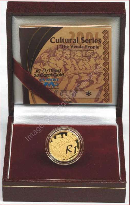 *#* 2004 Gold One Tenth Cultural Venda Nation Mintage 380 *#*