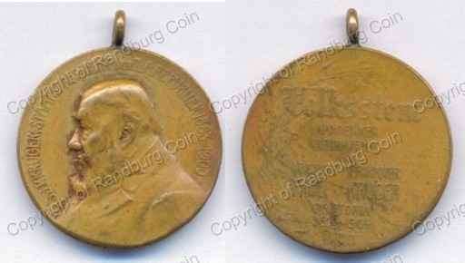*#* 1904 Kruger Volkstem Funeral Bronze Medal with loop *#*
