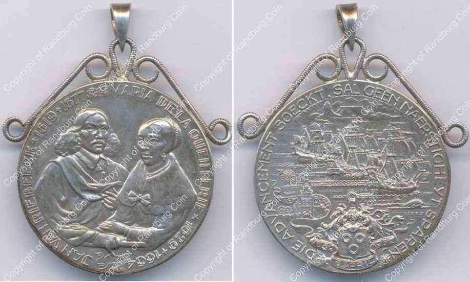 *#* 1952 Silver Jan van Riebeeck Tercentenary Medallion *#*