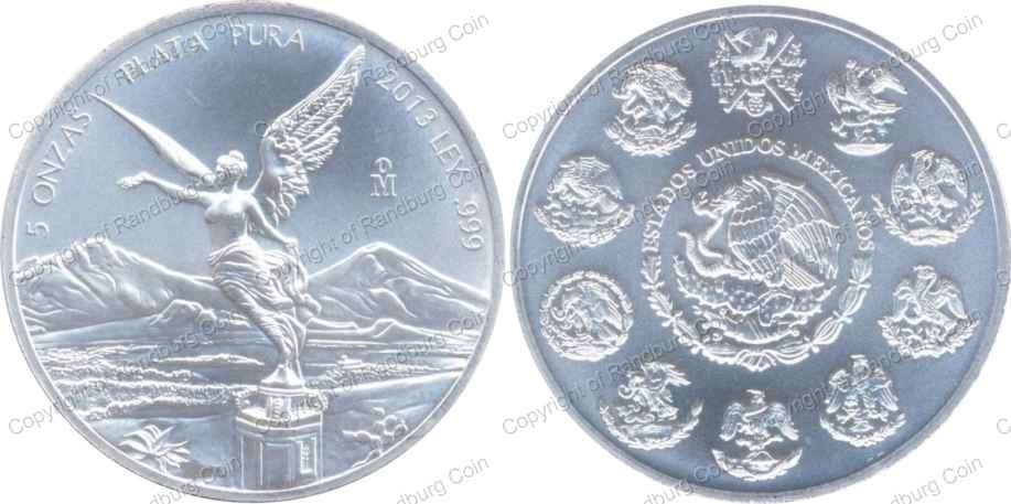 *#* Mexico 2013 Pure Silver 5oz Medallion *#*